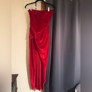 Elegant Red Evening Gown